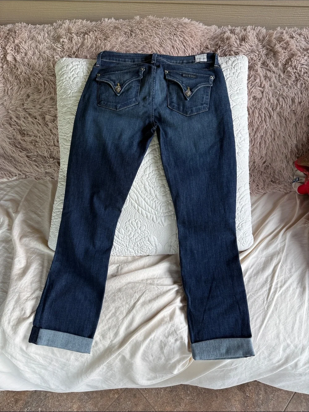 Hudson Jeans Women’s Dark Blue High-Rise Stretch Jeans